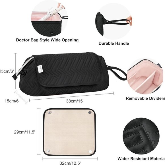 Hair Tools Travel Bag Heat Resistant Mat for Organizing Flat Irons Curling main image 5
